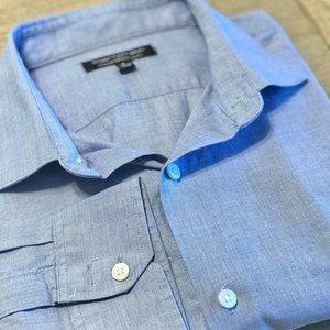 LIKE NEW Men's Banana Republic Blue Dress Shirt